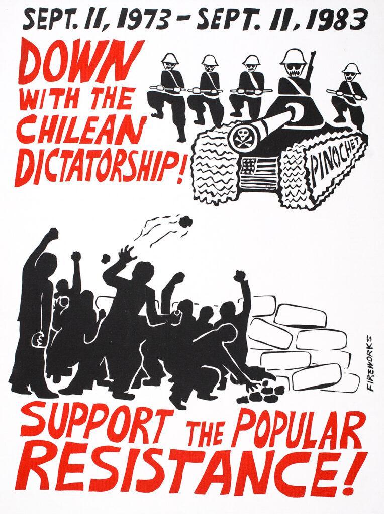 Down with Chilean dictatorship 1973-83