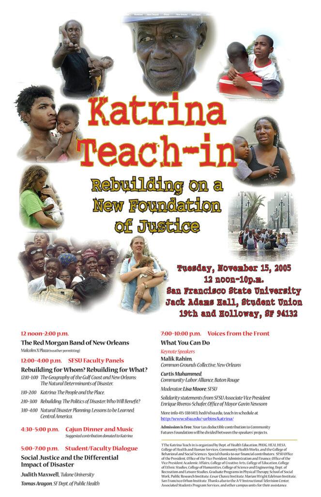 Katrina Teach-in poster